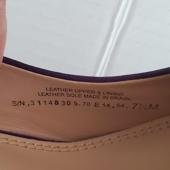 Tory Burch Purple Suede Leather Pumps size 7.5 M. - Picture 10 of 14